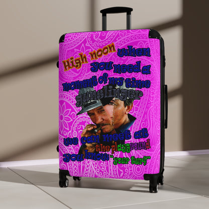 high noon - Suitcase (pink swirl)