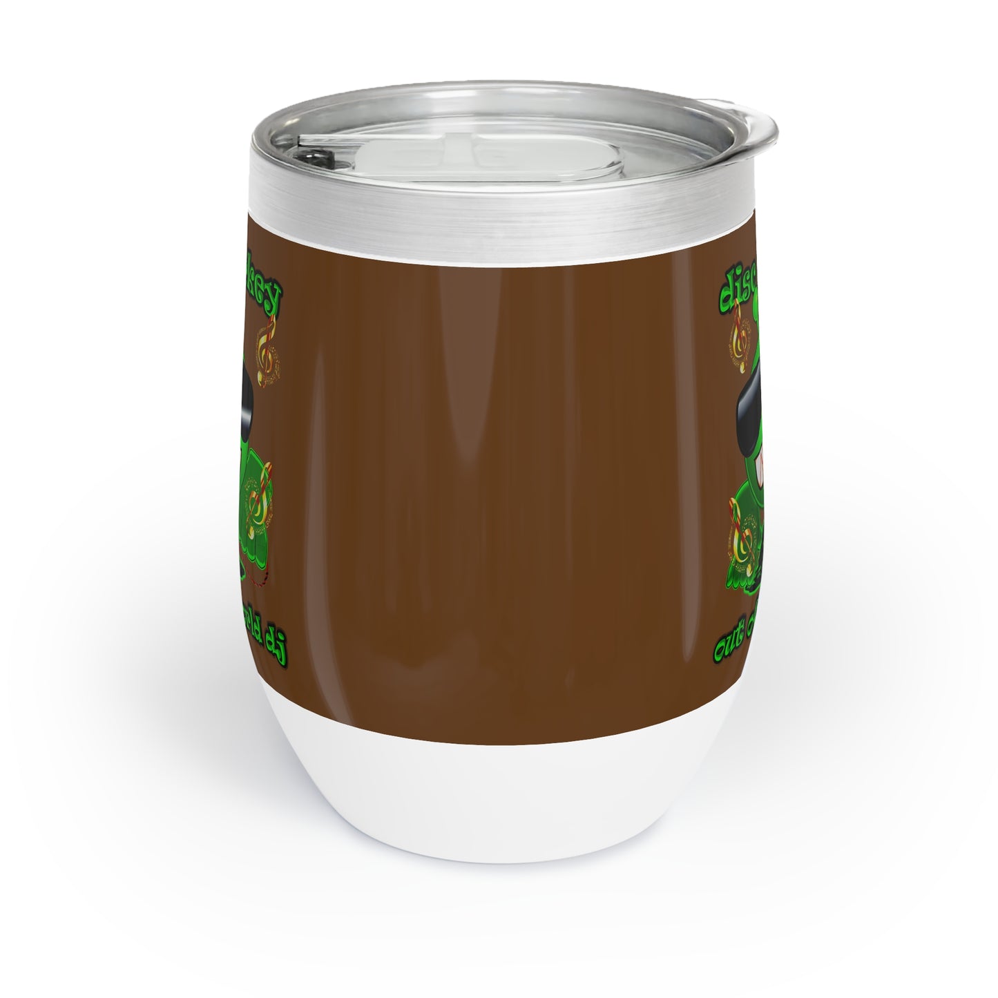 disc jockey - Chill Wine Tumbler (brown)