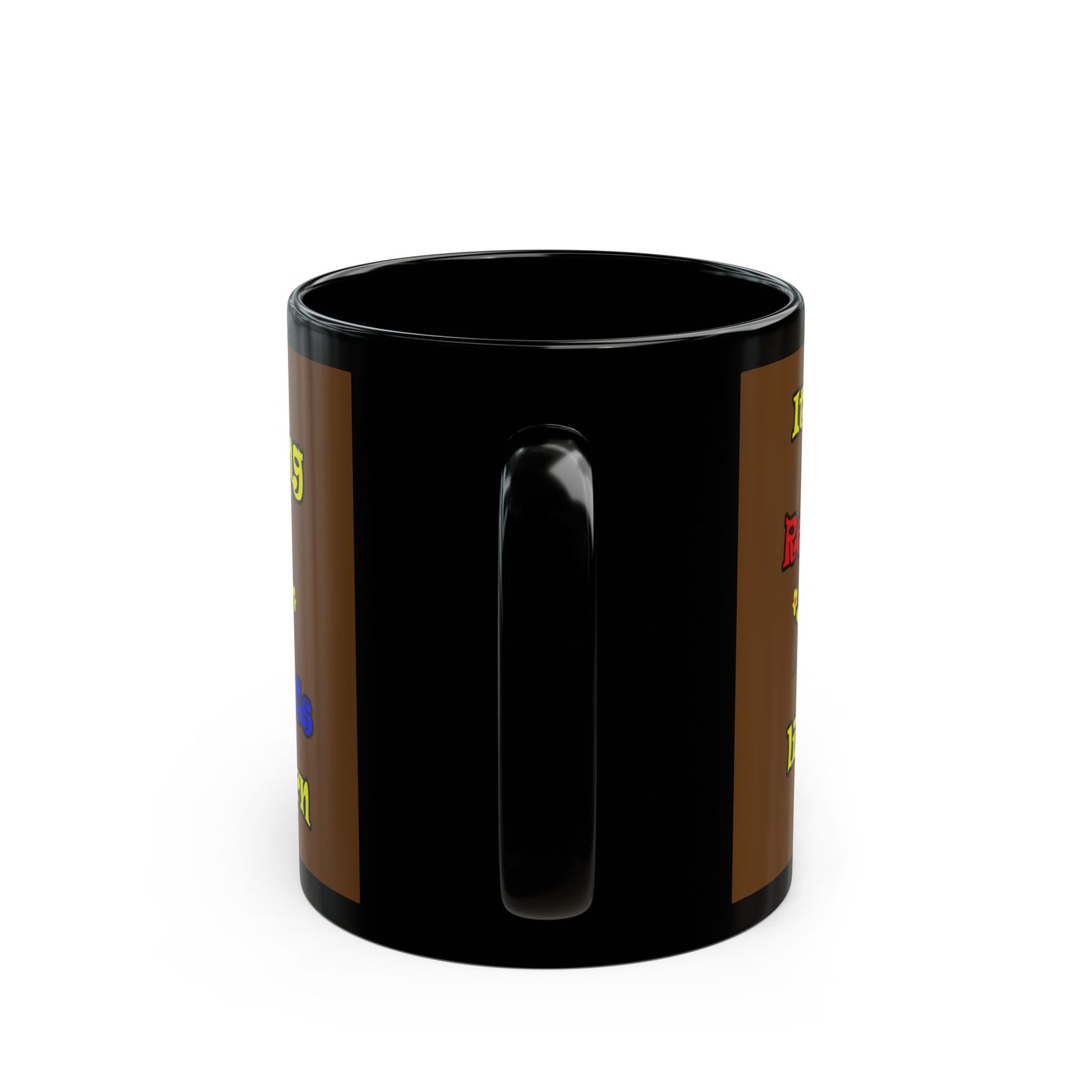 popping like popcorn - Black Mug (brown)