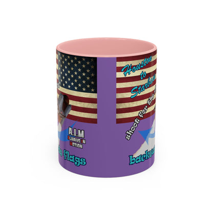shoot for the stars - Accent Mug (light purple)