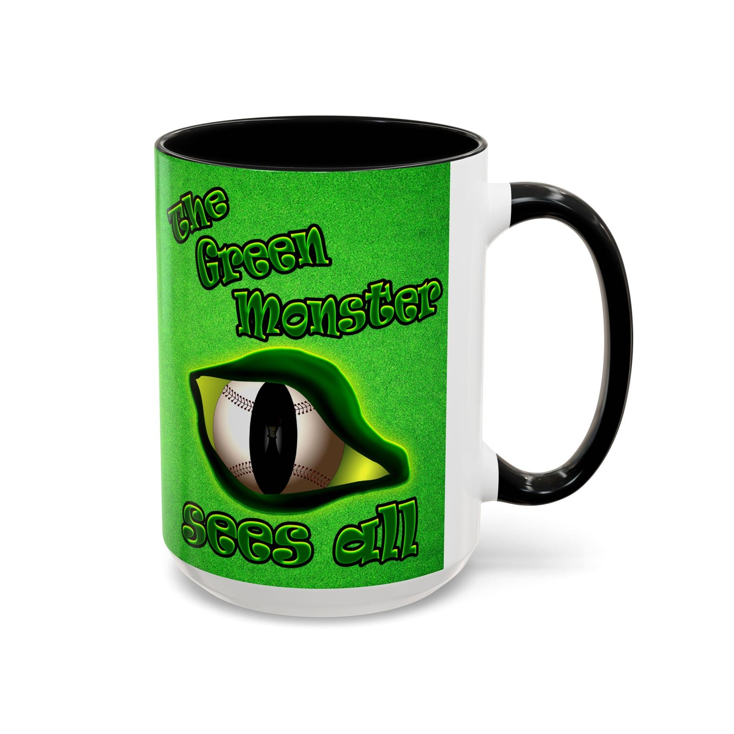 green monster - Accent Mug (green turf)