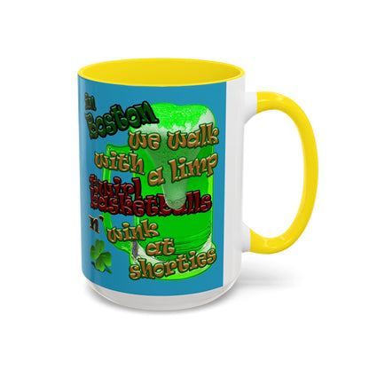 celtics logo - Accent Mug (turquoise)