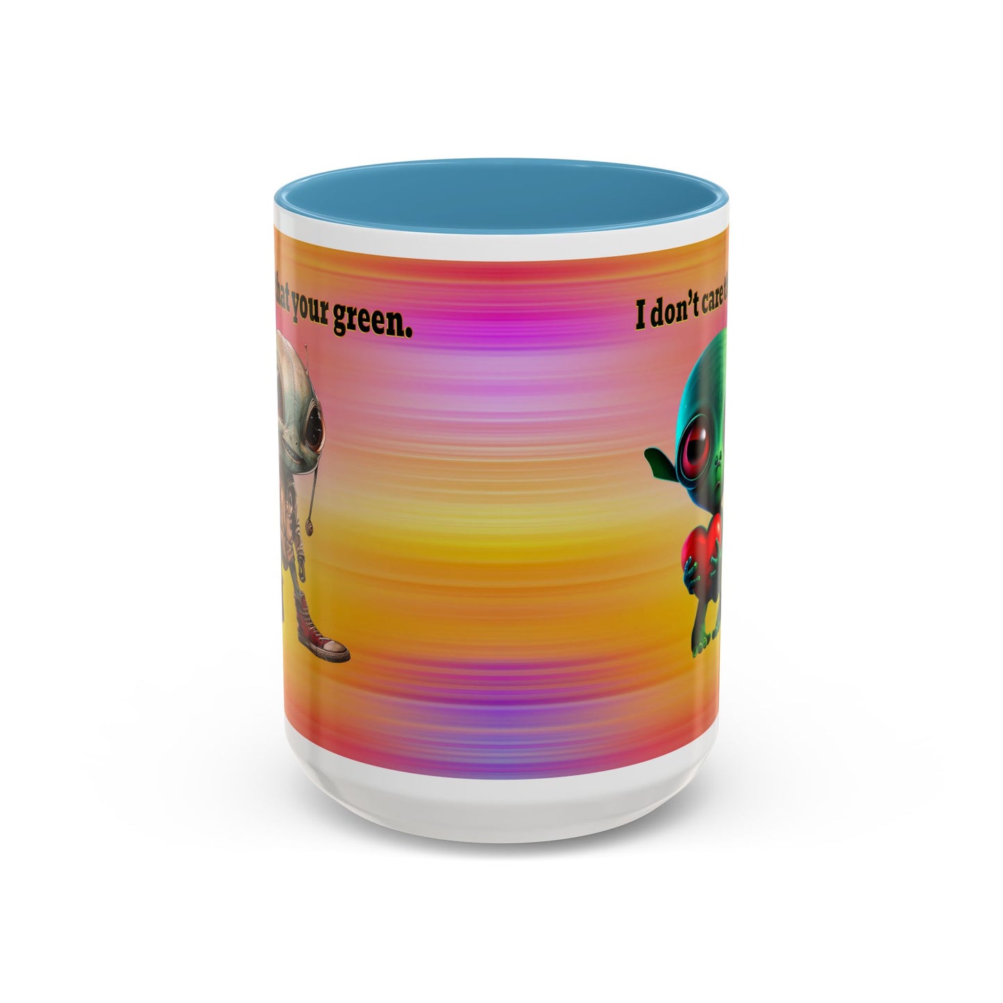 I don't care that your grey - Accent Mug (color blur)