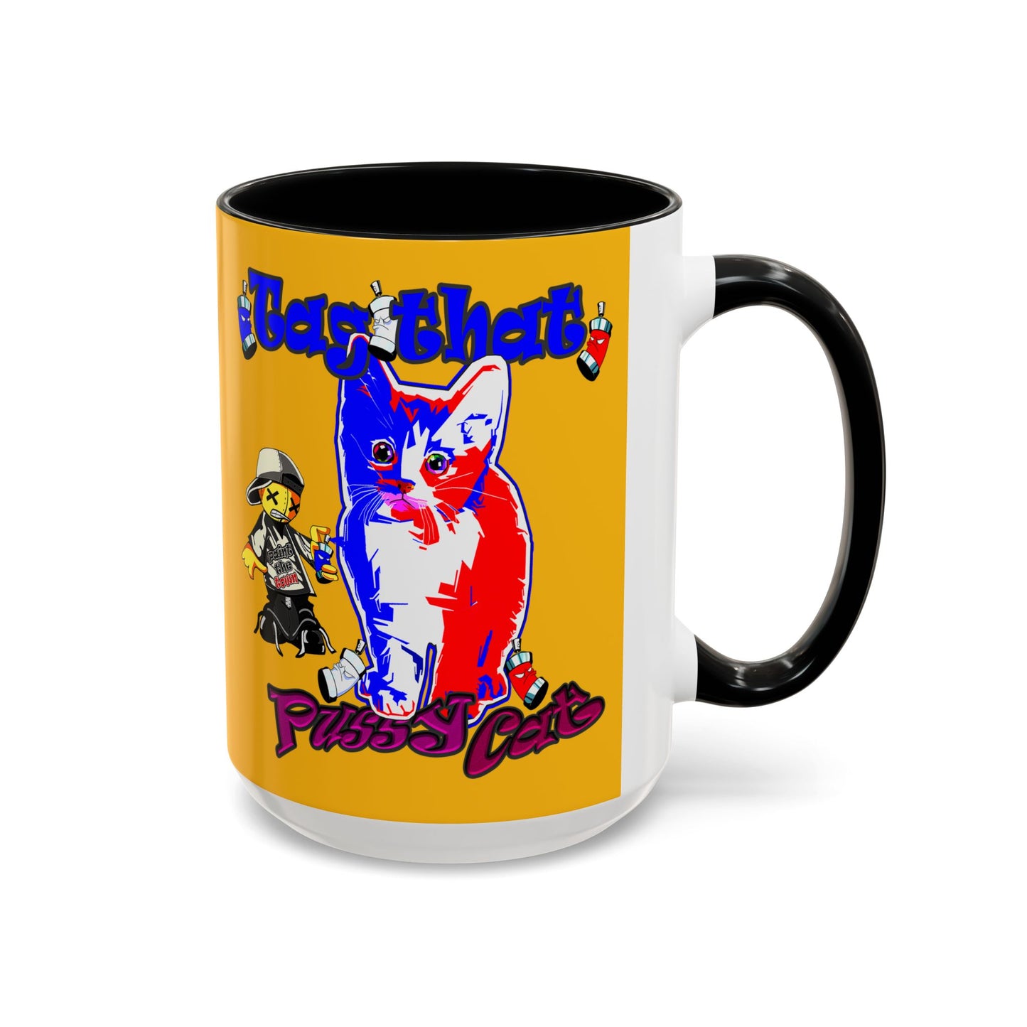 tag that - Accent Mug (yellow)