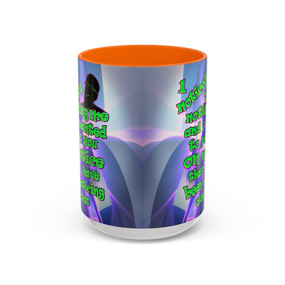 noticed you noticing - Accent Mug (grey-pink wave)