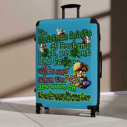 christmas spirits of boston - Suitcase (turquoise)
