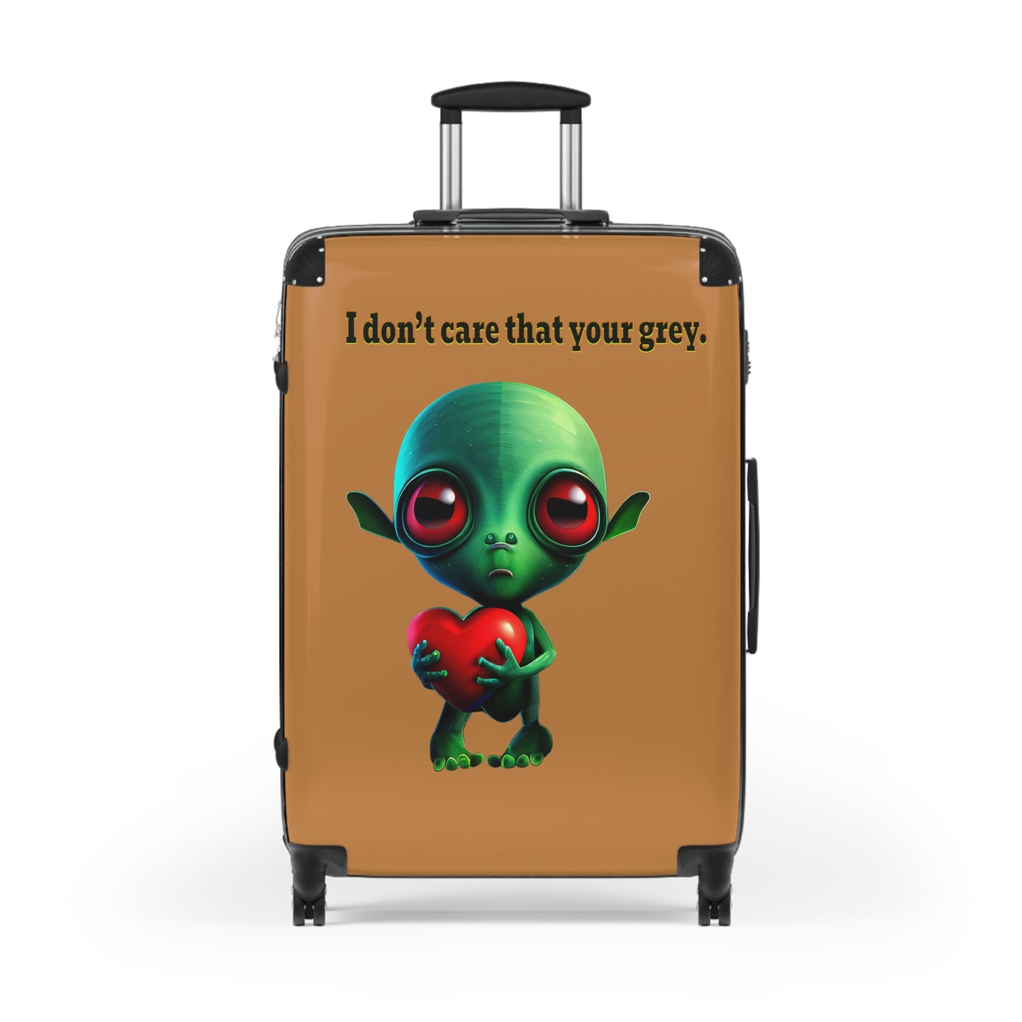 I don't care that your grey - Suitcase (light brown)