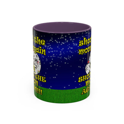 shoot the moon again - Accent Mug ('snoops' background)
