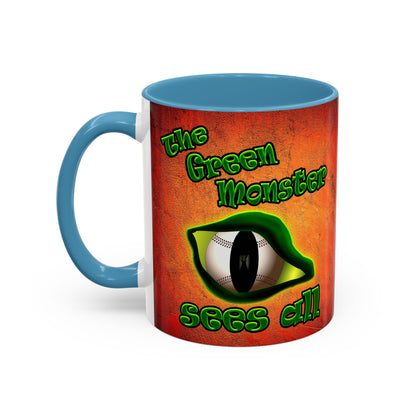 green monster - Accent Mug (burnt orange)