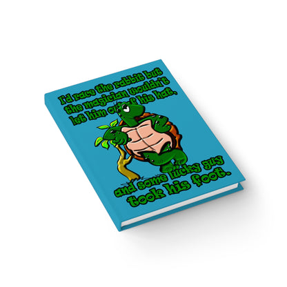 turtle race - journal-lined (turquoise)