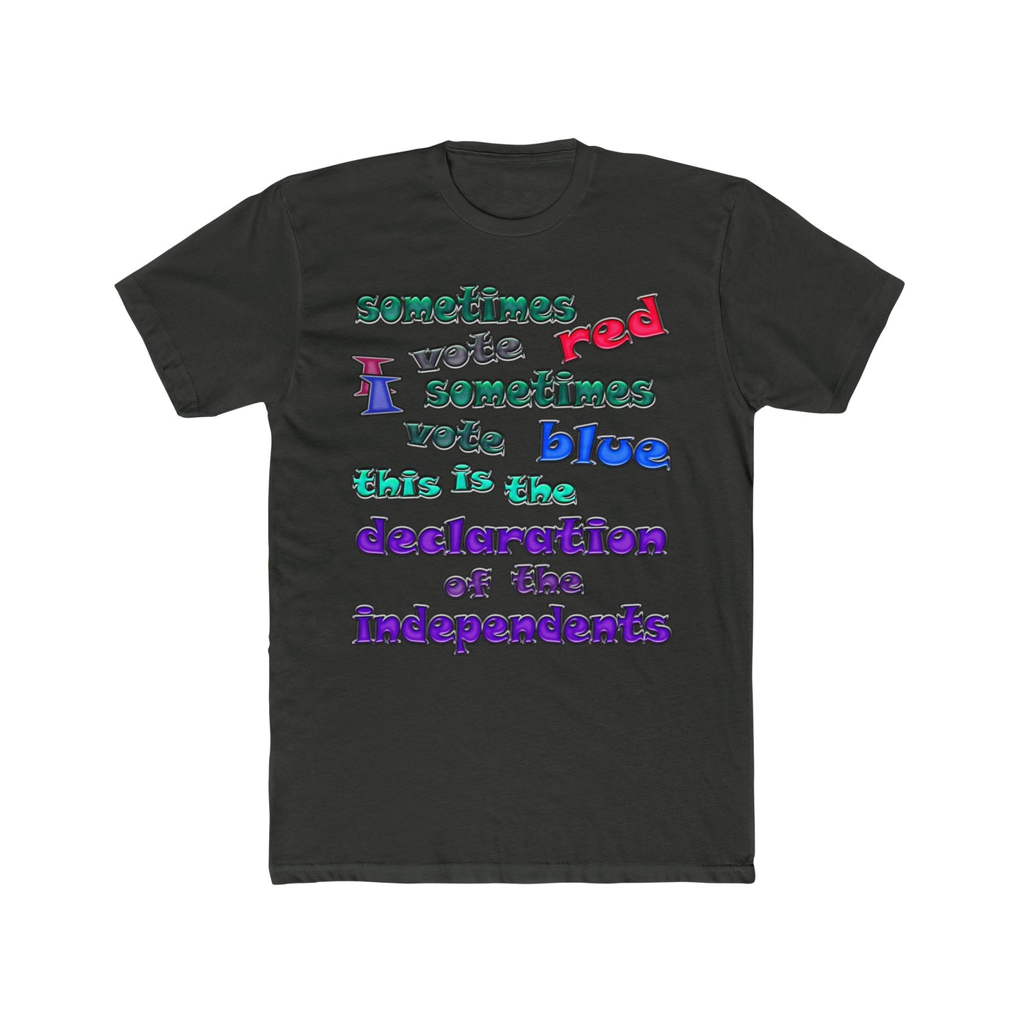 declaration of the independents - Men's Cotton Crew Tee