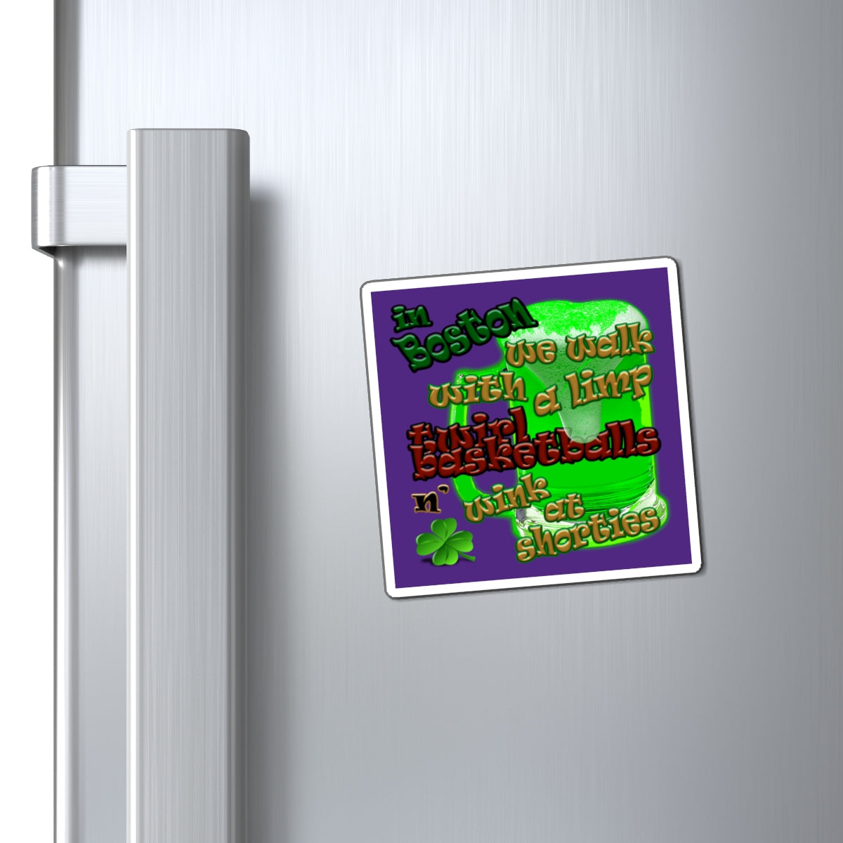celtics logo - Magnets - (purple)