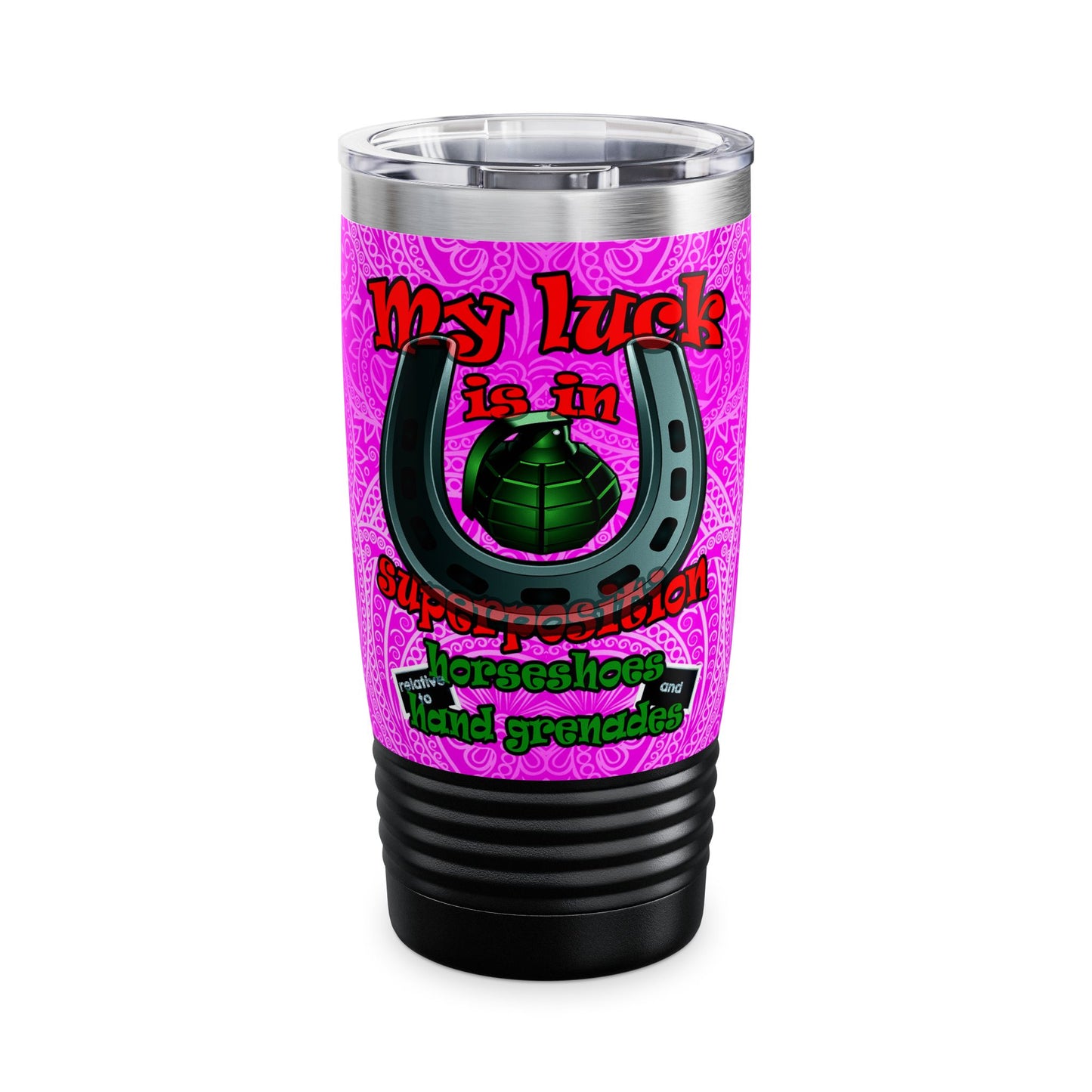 my luck - Ringneck Tumbler, 20oz (pink swirl)