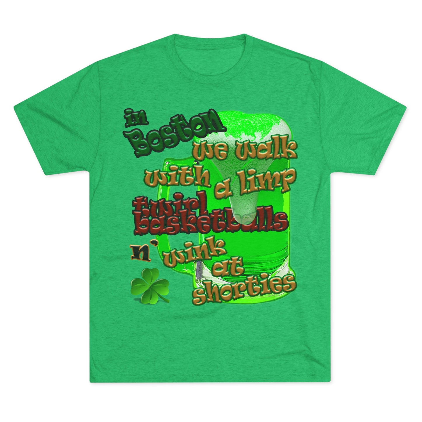 celtics logo - Unisex Tri-Blend Crew Tee