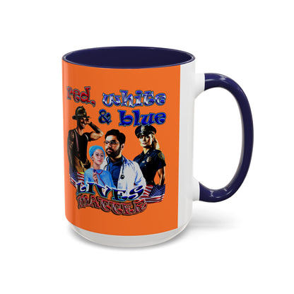 rw&b lives matter - Accent Mug (crusta)
