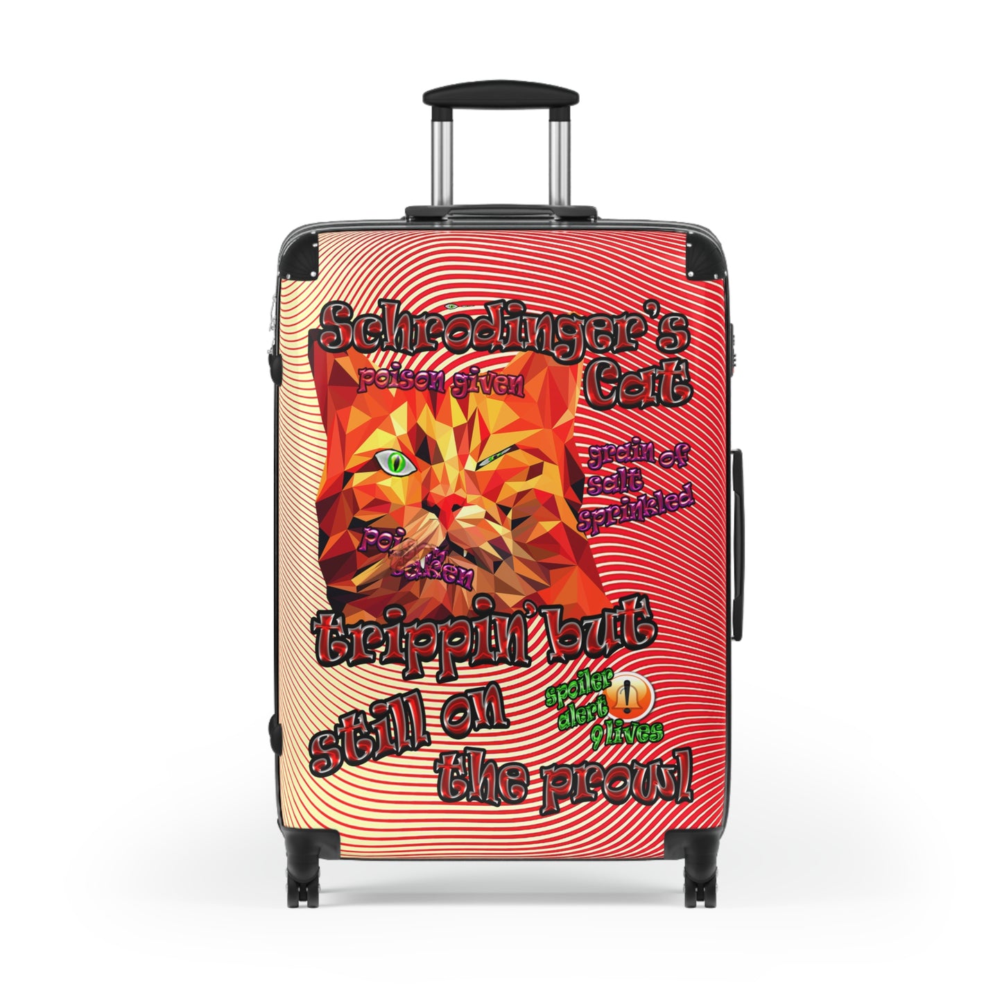 schrodinger's cat - Suitcase (yellow-orange wave)