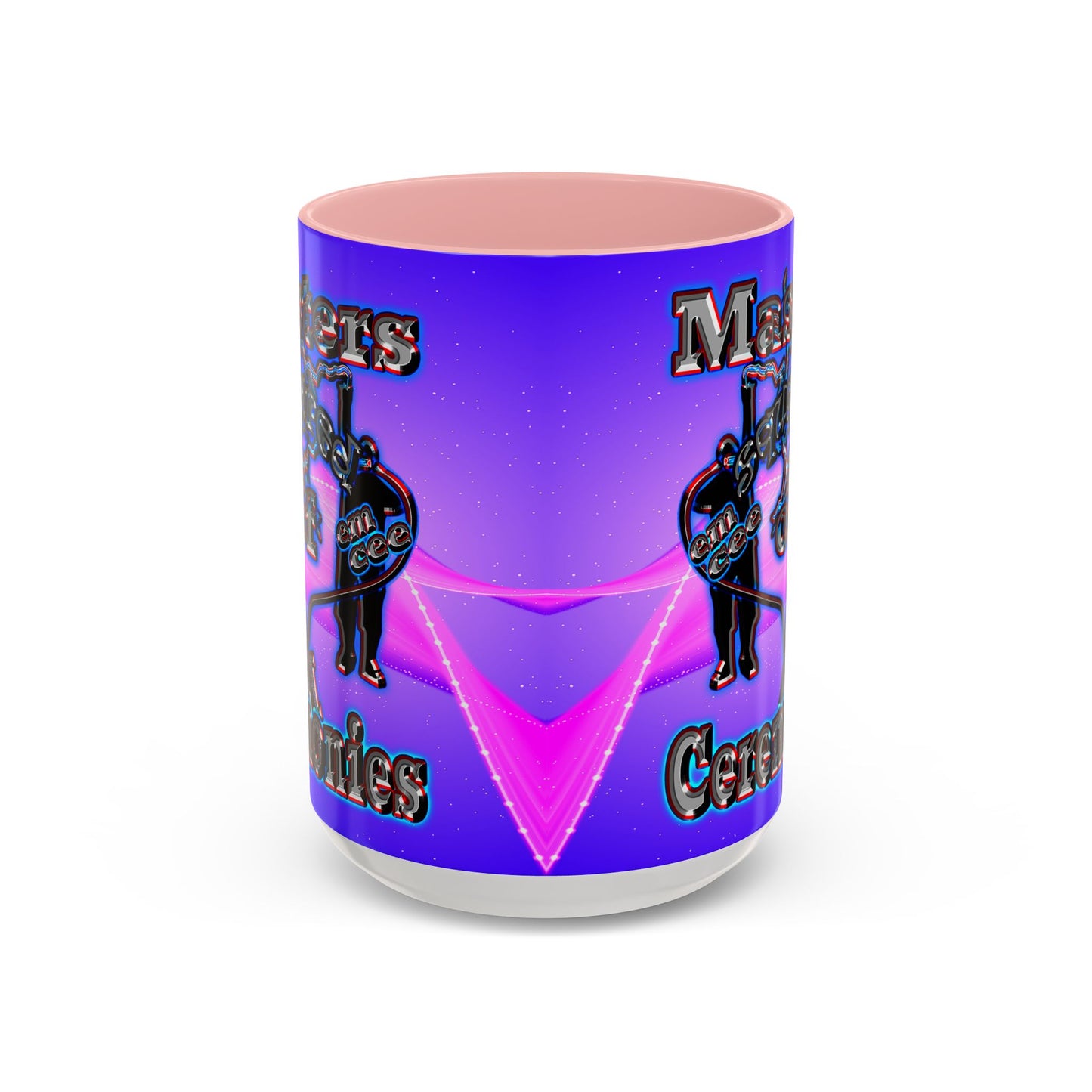 em cee squared - Accent Mug (purple-pink wave)