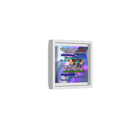 doggystyle - framed canvas art (grey-pink wave)