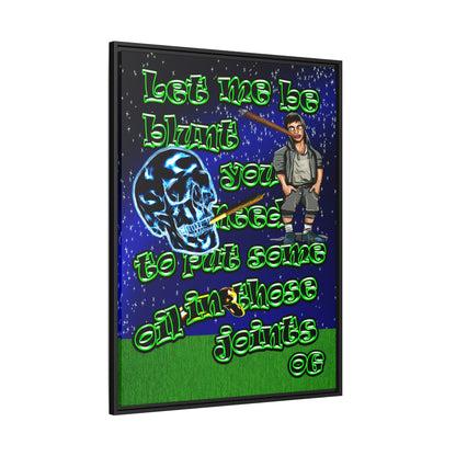 og - framed canvas art ('snoops' background)