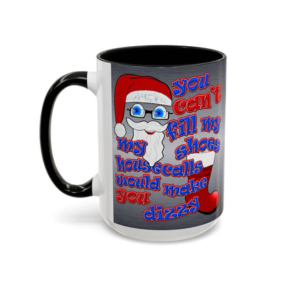 santa's shoes - Accent Mug (brushed nickel)