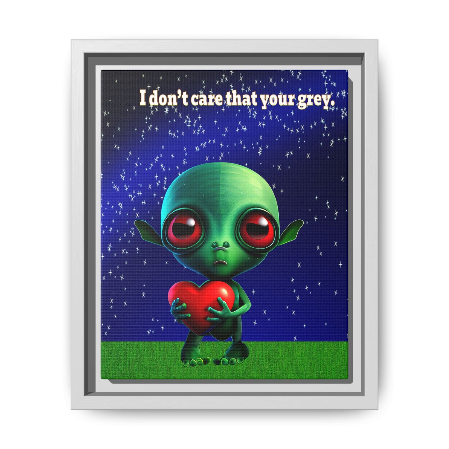 I don't care that your grey - framed canvas art ('snoops' background)