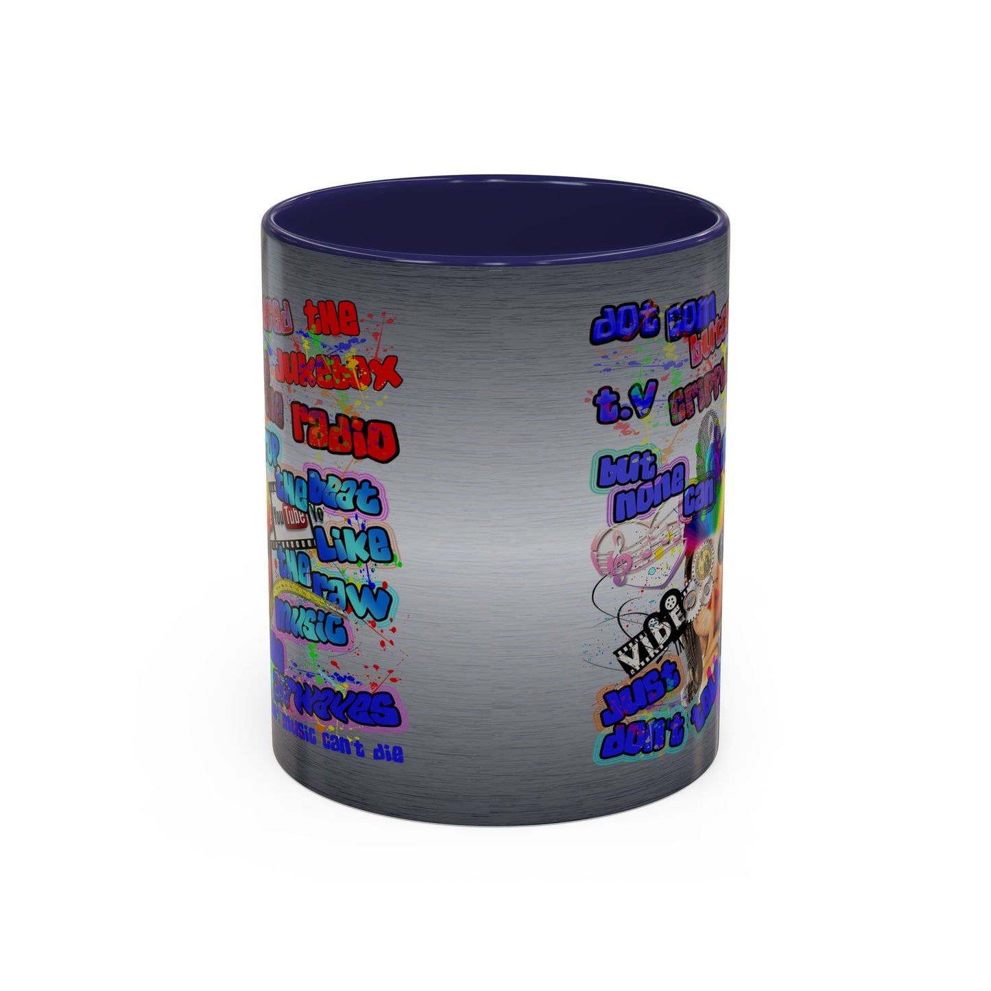 drop the beat - Accent Mug (brushed nickel)