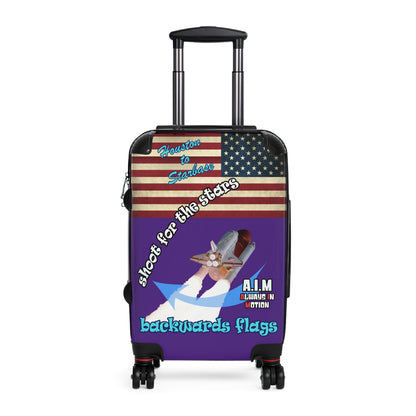 shoot for the stars - Suitcase (purple)