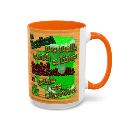 celtics logo - Accent Mug (butterscotch wood finish)