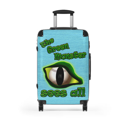 green monster - Suitcase (faded blue)