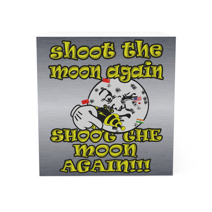 shoot the moon again - note cube (brushed nickel)