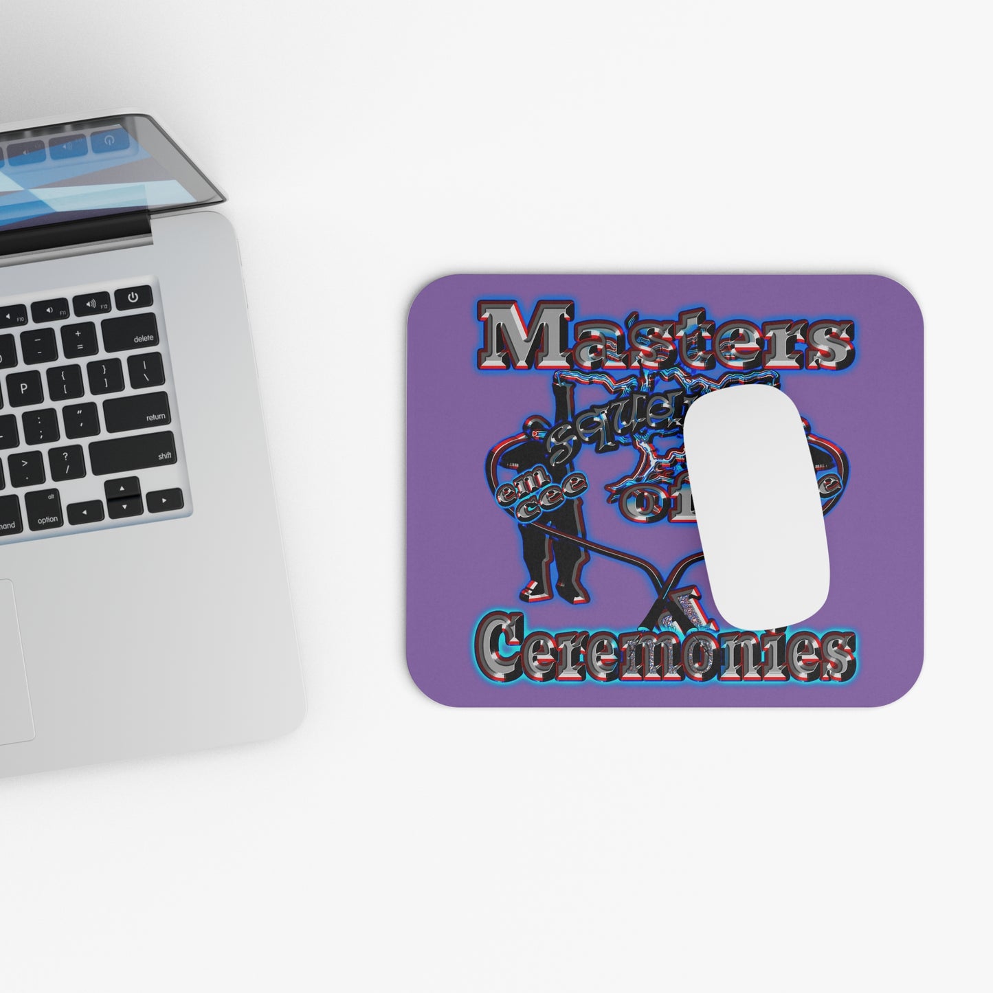 em cee squared - Mouse Pad (Rectangle) (light purple)
