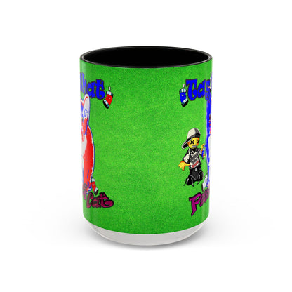tag that - Accent Mug (green turf)