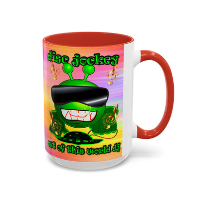 disc jockey - Accent Mug (color blur)