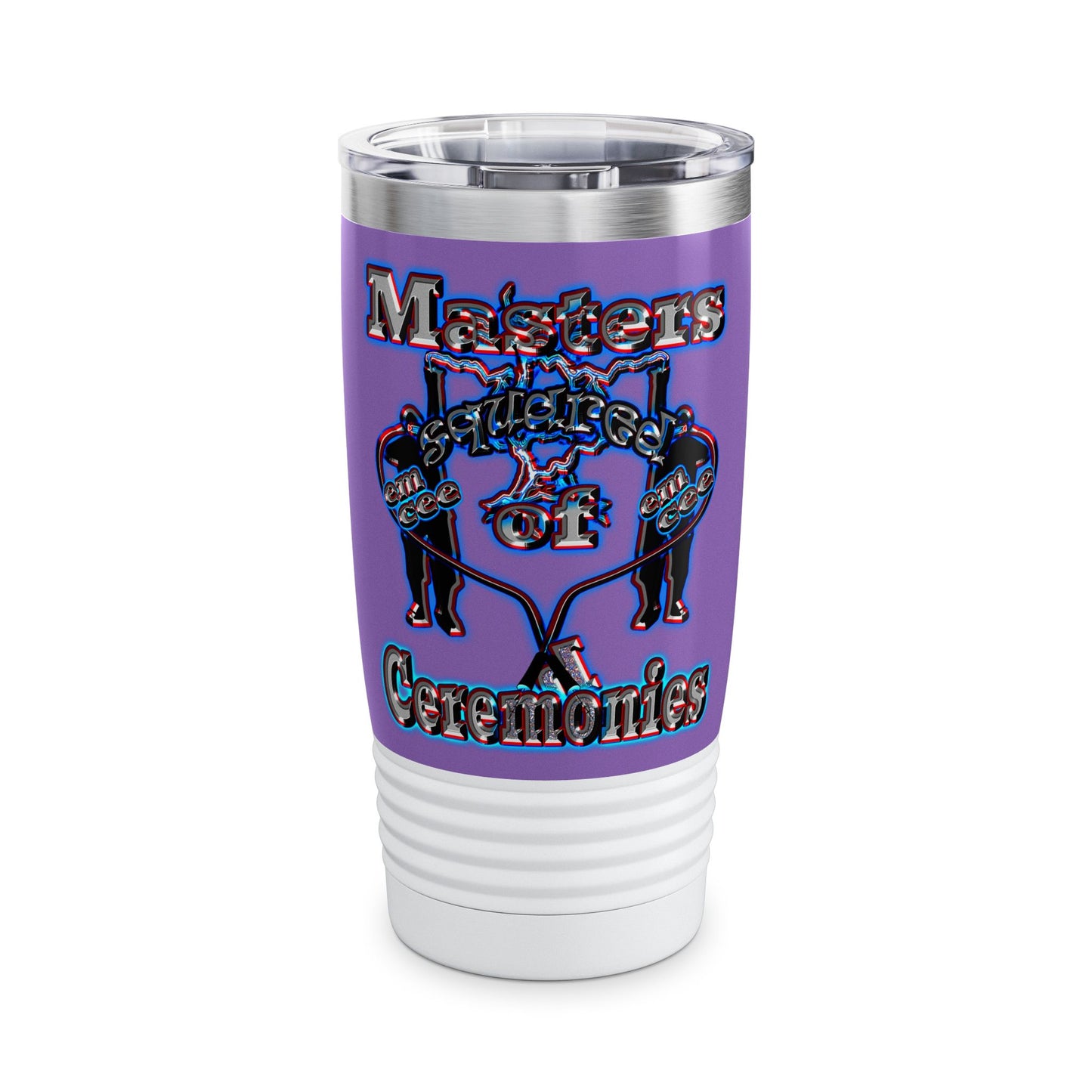 em cee squared - Ringneck Tumbler, 20oz (light purple)