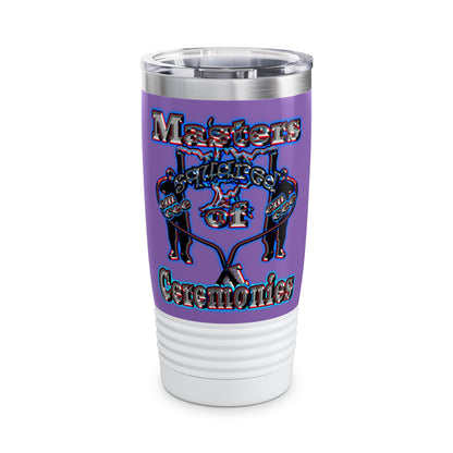 em cee squared - Ringneck Tumbler, 20oz (light purple)