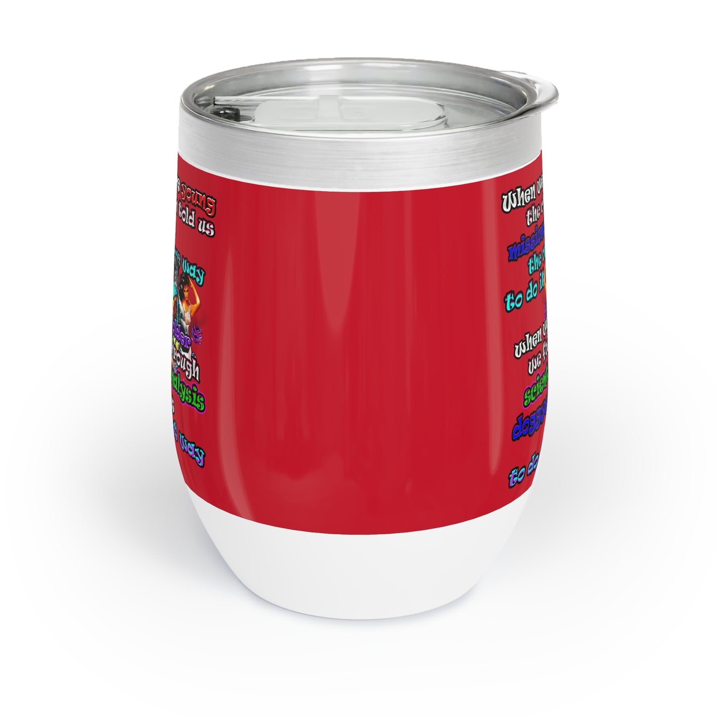 doggystyle - Chill Wine Tumbler (dark red)