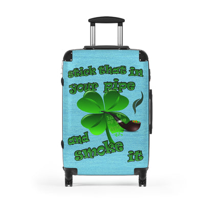 stick that in your pipe and smoke it - Suitcase (faded blue)