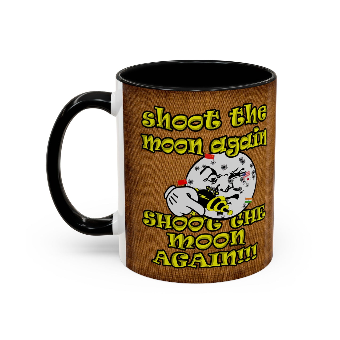shoot the moon again - Accent Mug (brown papyrus)