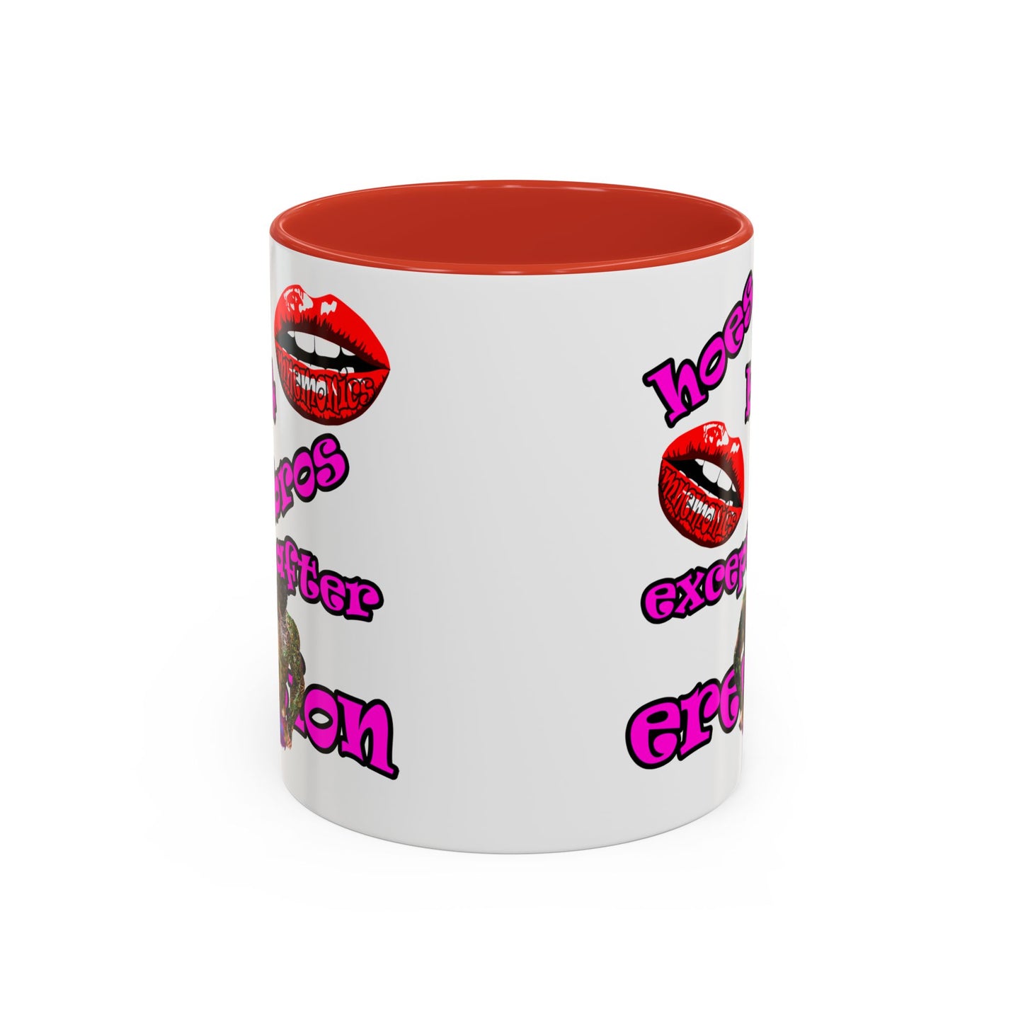 hoes b4 bros - Accent Mug (white)
