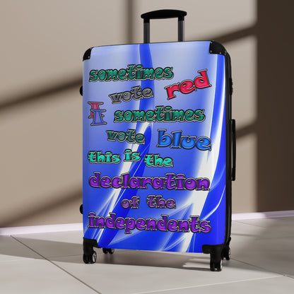 declaration of the independents - Suitcase (blue-white wave)