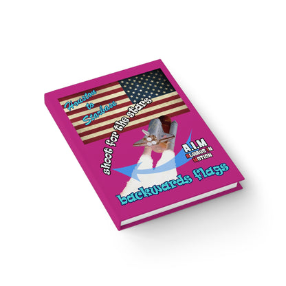 shoot for the stars - journal-lined (pink)
