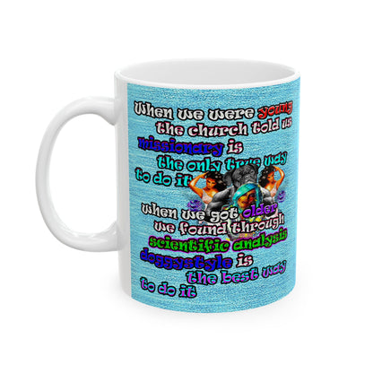 doggystyle - White Mug (faded blue)
