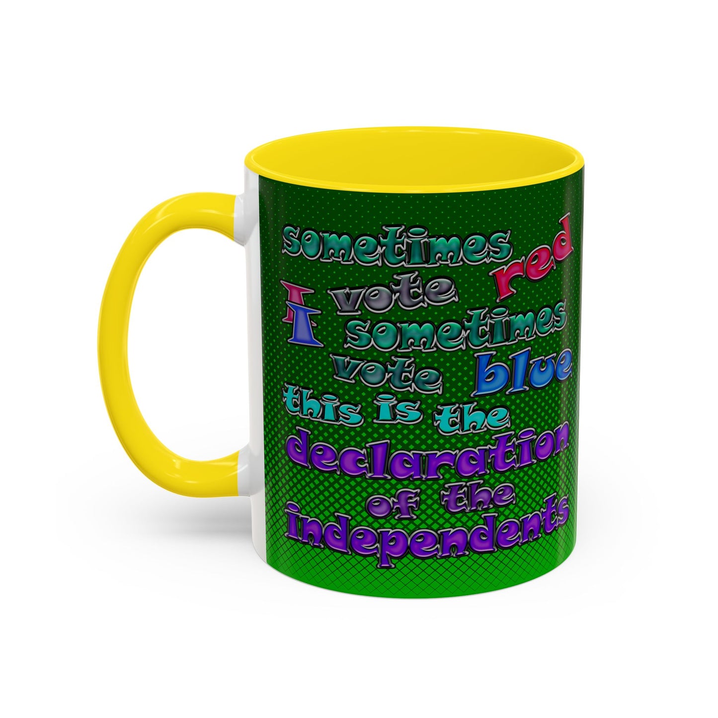 declaration of the independents - Accent Mug (logo green)