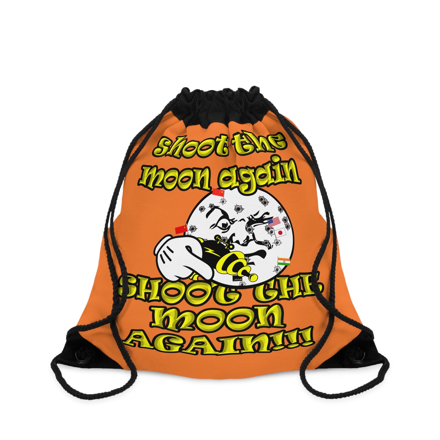 shoot the moon again - Drawstring Bag (crusta)