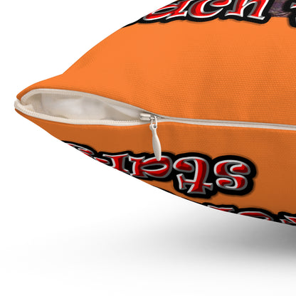 defy conquer reach - Spun Polyester Square Pillow - (crusta)