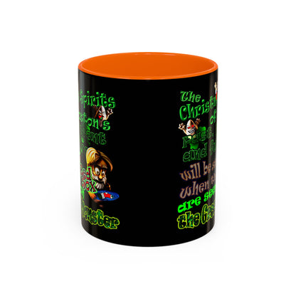 christmas spirits of boston - Accent Mug (black)