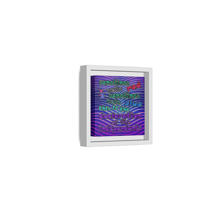 declaration of the independents - framed canvas art (purple wave)