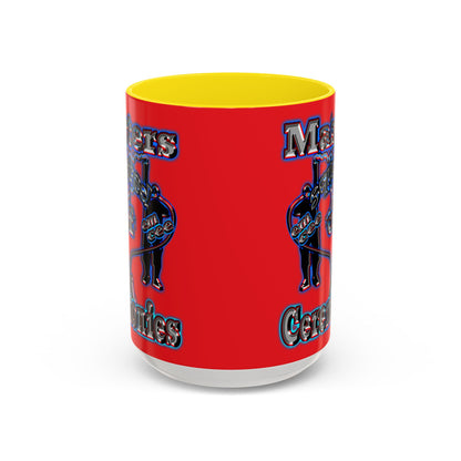 em cee squared - Accent Mug (red)