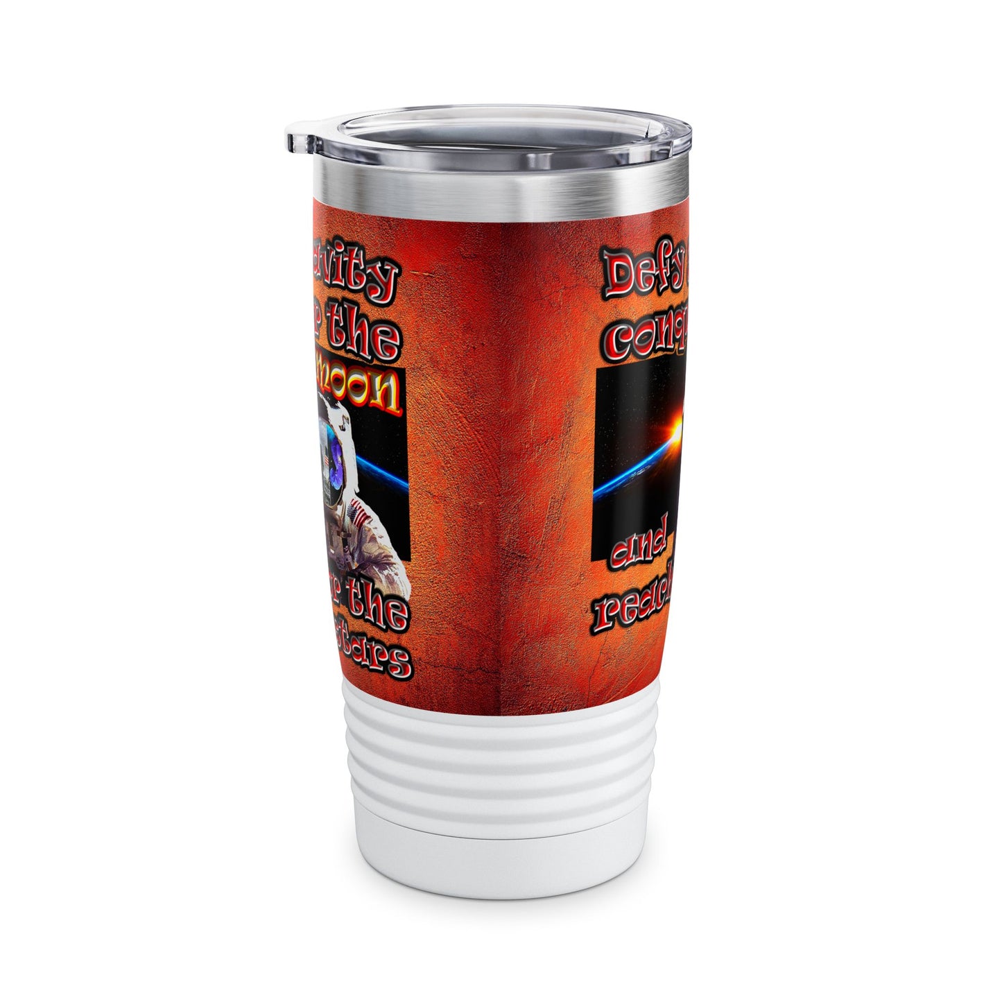 defy conquer reach - Ringneck Tumbler, 20oz (burnt orange)