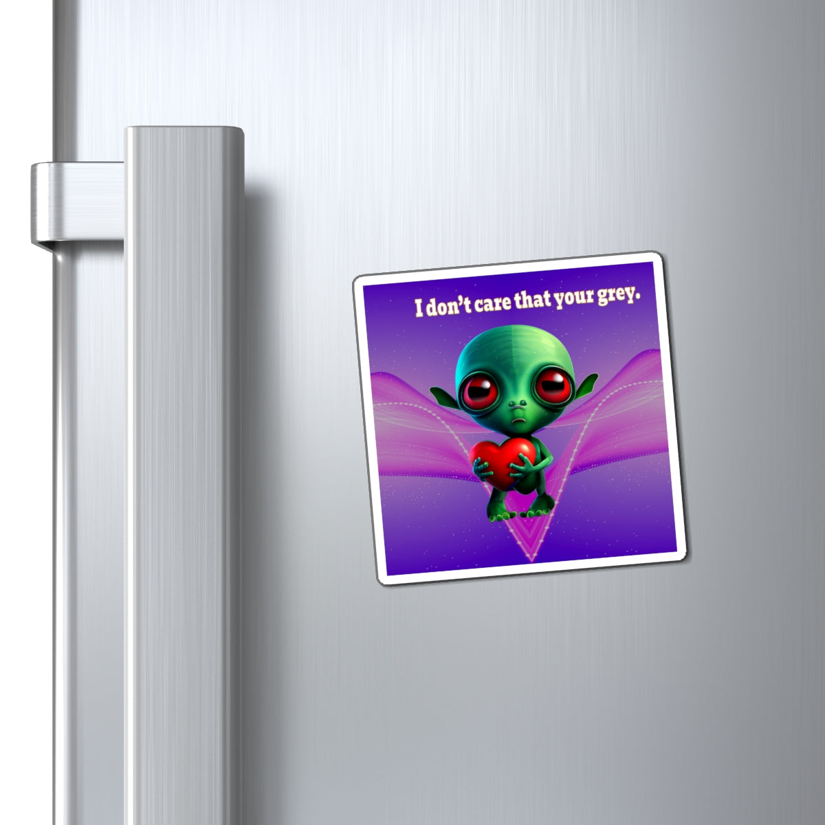 I don't care that your grey - Magnets - (purple-pink wave)
